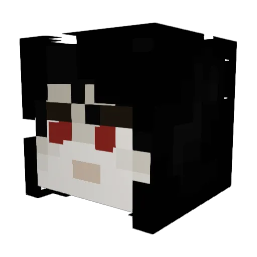 LueurDeLinceul Minecraft avatar head, 3D render