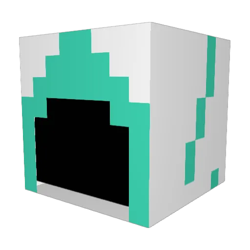 Luffy1985 Minecraft avatar head, 3D render