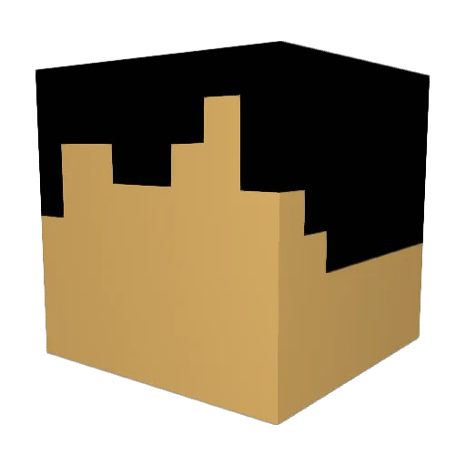 Luffy6677 Minecraft avatar head, 3D render