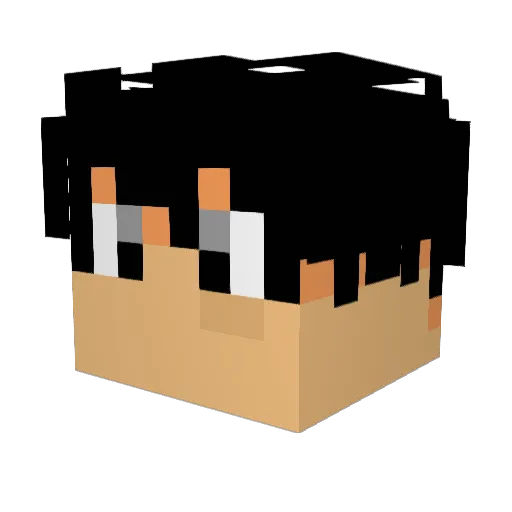 LuffyIsGoofy Minecraft avatar head, 3D render