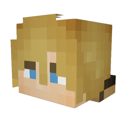 LuffyIsTheGoat1 Minecraft avatar head, 3D render