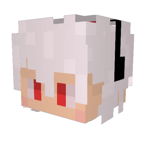 LuffyRCM Minecraft avatar head, 3D render
