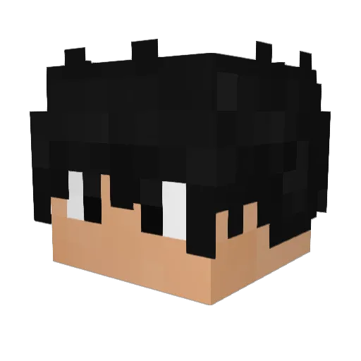Luffy_the_Best Minecraft avatar head, 3D render