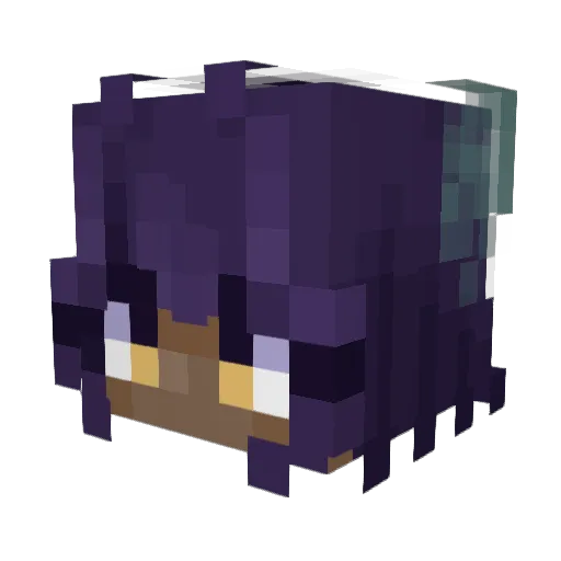LufiaRin Minecraft avatar head, 3D render