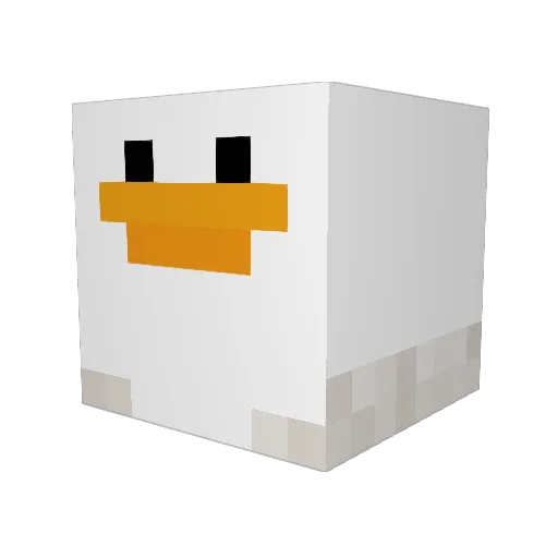 Luftballongirl Minecraft avatar head, 3D render