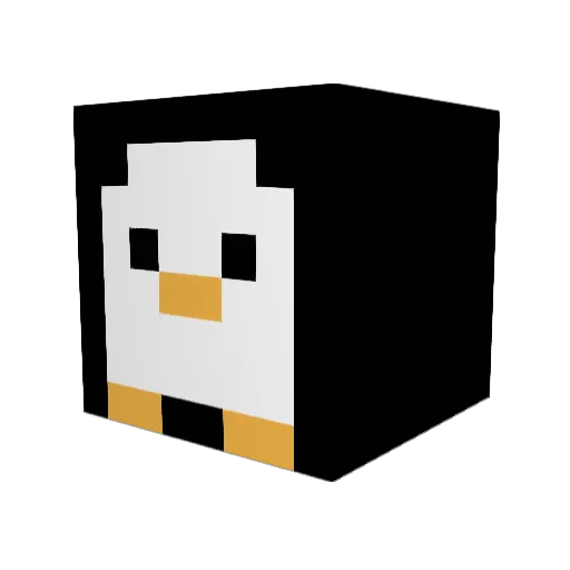LufuLP Minecraft avatar head, 3D render