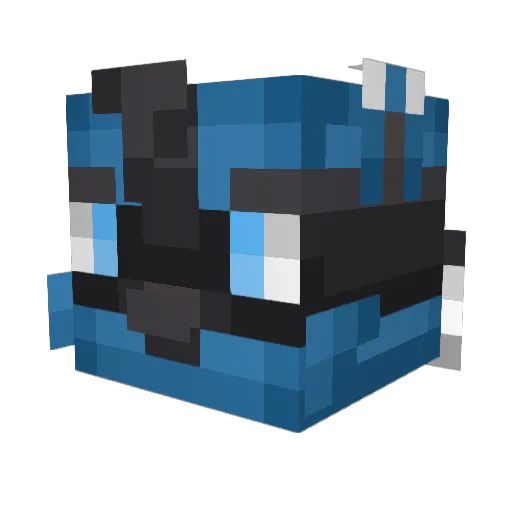 Lugenty Minecraft avatar head, 3D render