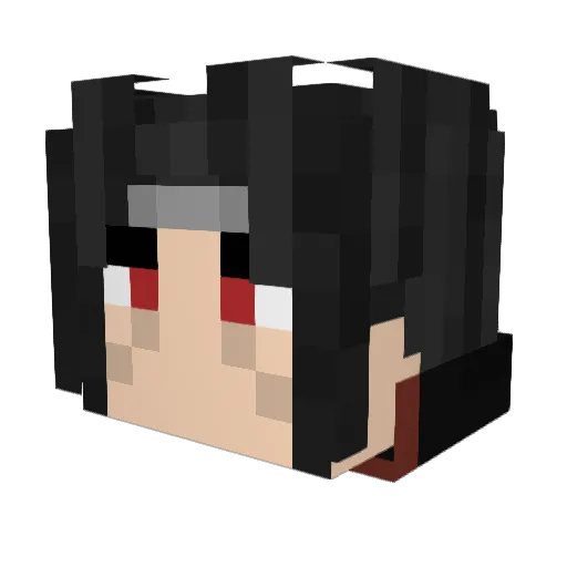 Lugeth Minecraft avatar head, 3D render