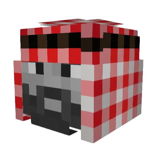 LuggNugg Minecraft avatar head, 3D render