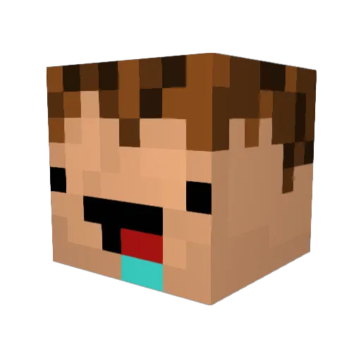 Lugge009 Minecraft avatar head, 3D render