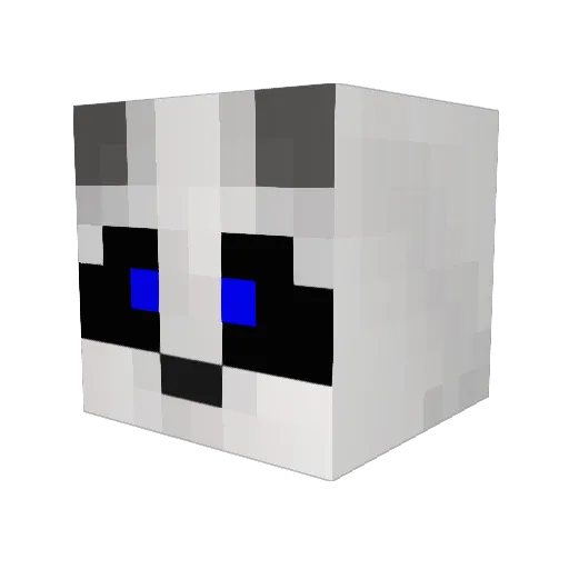 Lugggl Minecraft avatar head, 3D render