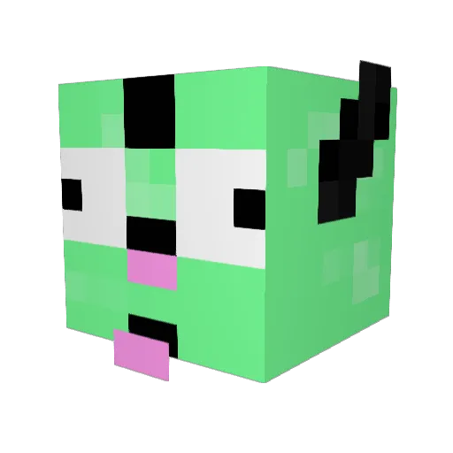 Luggindy Minecraft avatar head, 3D render