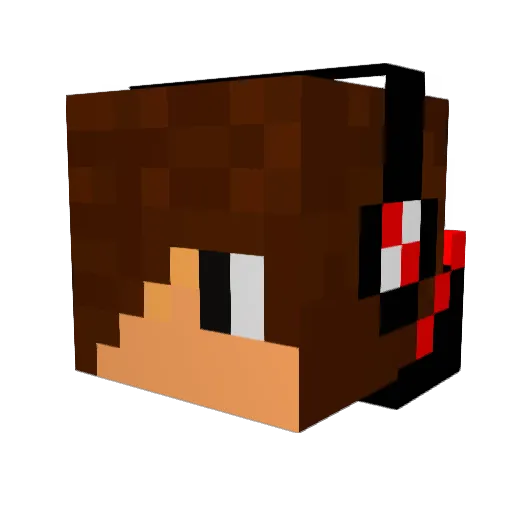 Luggy_01 Minecraft avatar head, 3D render