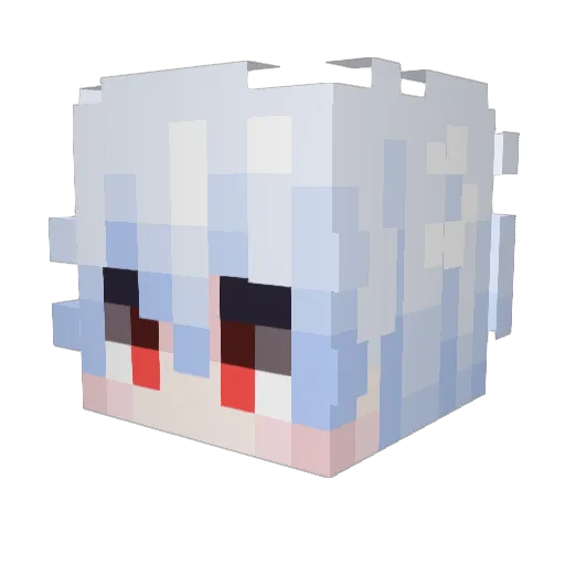 Lugi100 Minecraft avatar head, 3D render