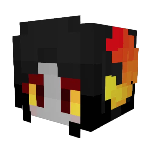 Lugnutty_Fool Minecraft avatar head, 3D render