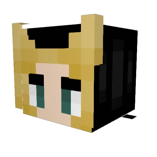 Lugus1527 Minecraft avatar head, 3D render