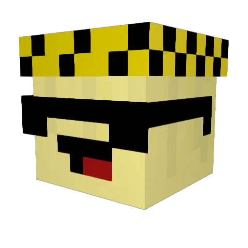 Lugylas Minecraft avatar head, 3D render
