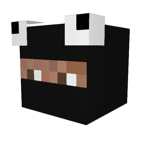 LuhCalmFit_ Minecraft avatar head, 3D render