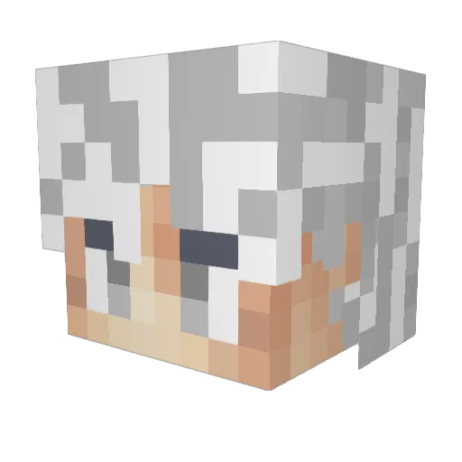 LuhTwiizy Minecraft avatar head, 3D render