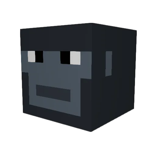 Luhaarzo Minecraft avatar head, 3D render