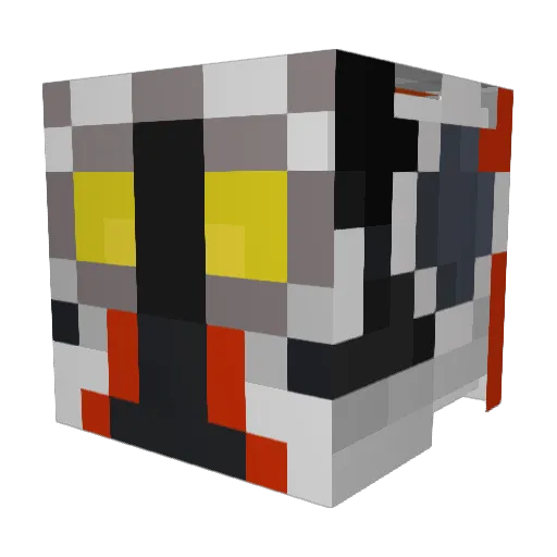 Luhato Minecraft avatar head, 3D render