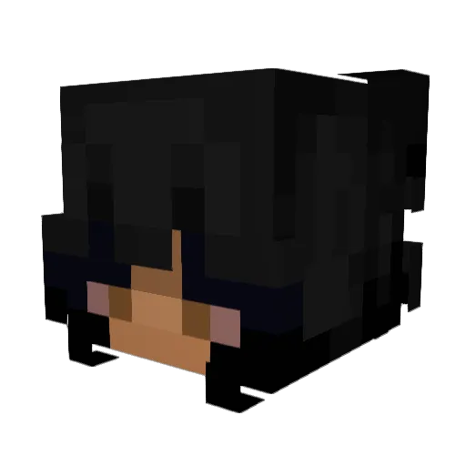 Luhhsettyy Minecraft avatar head, 3D render