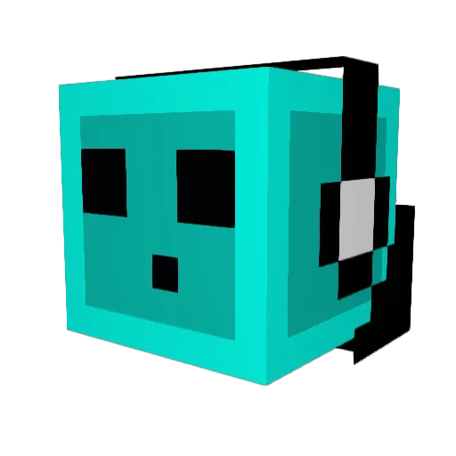 Lui5_23 Minecraft avatar head, 3D render