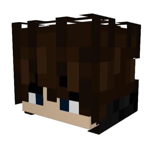 LuiBootyRD Minecraft avatar head, 3D render