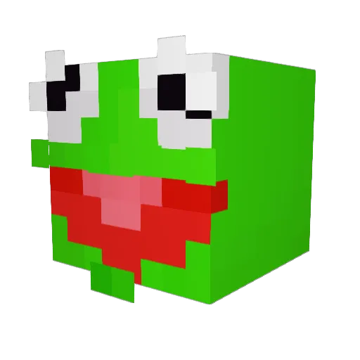 LuiXyZ Minecraft avatar head, 3D render