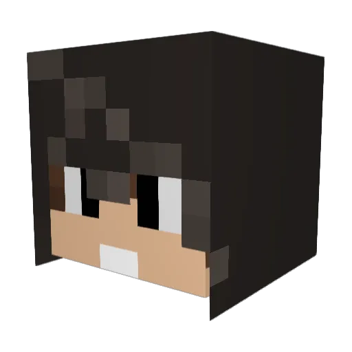 Lui_UGM Minecraft avatar head, 3D render