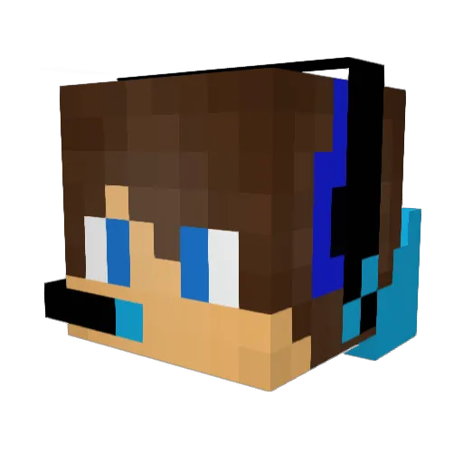 Luidezz1 Minecraft avatar head, 3D render
