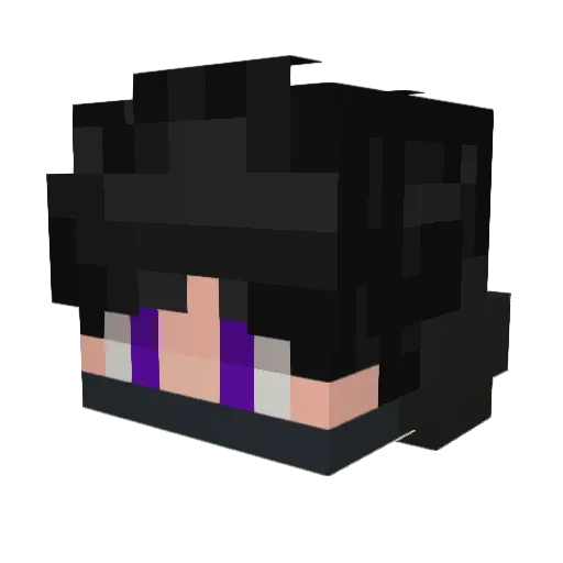 Luiggyxus Minecraft avatar head, 3D render