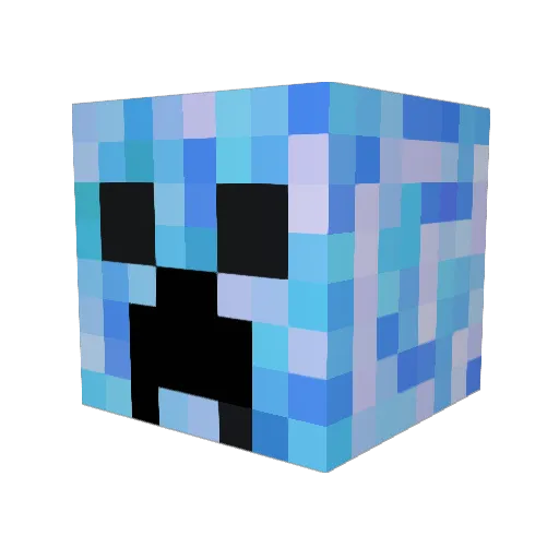 Luigi122 Minecraft avatar head, 3D render
