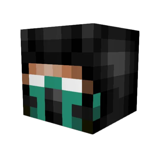 Luigi2k14 Minecraft avatar head, 3D render