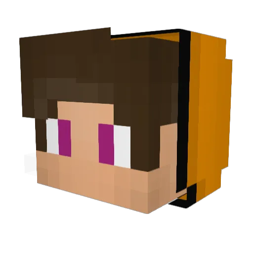 LuigiGR Minecraft avatar head, 3D render