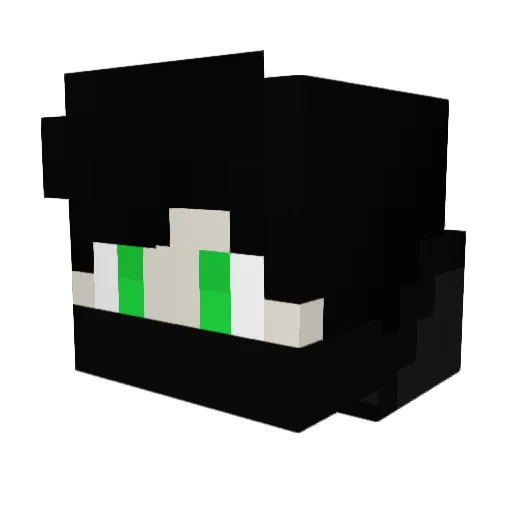 Luigi_1405 Minecraft avatar head, 3D render