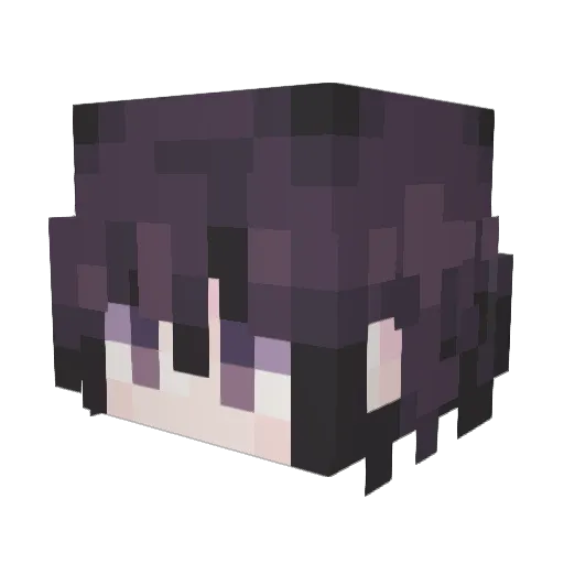 Luigicava Minecraft avatar head, 3D render