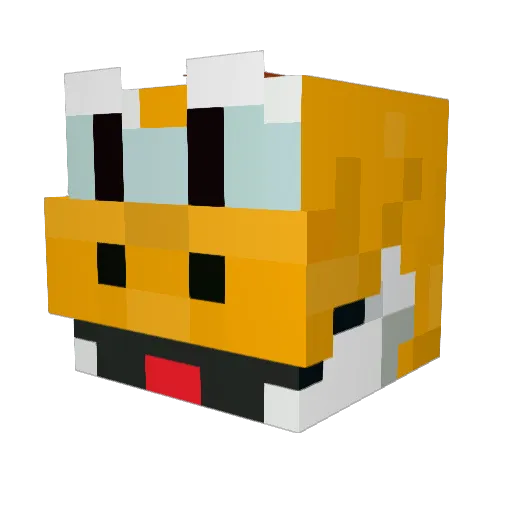 Luigicooldude Minecraft avatar head, 3D render