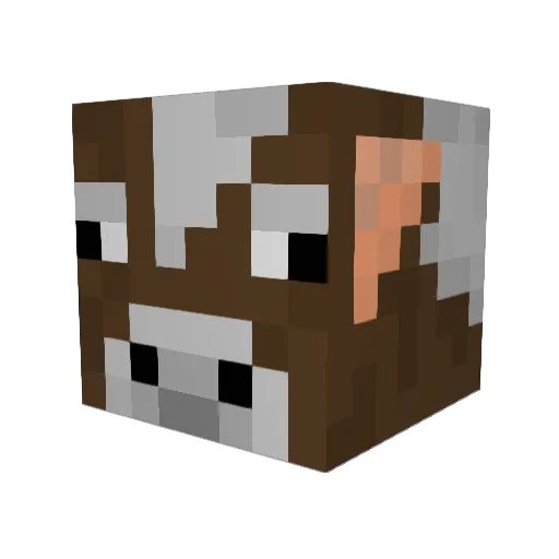 Luigiman345 Minecraft avatar head, 3D render
