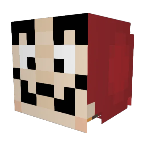 LuigimanXP Minecraft avatar head, 3D render