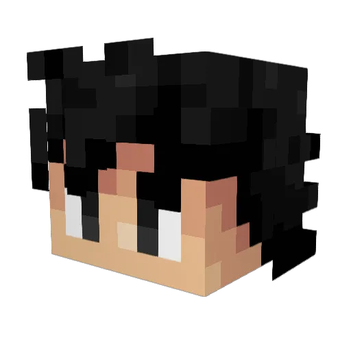 LuiginoBoy Minecraft avatar head, 3D render