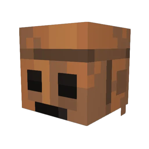 Luigipunch989 Minecraft avatar head, 3D render