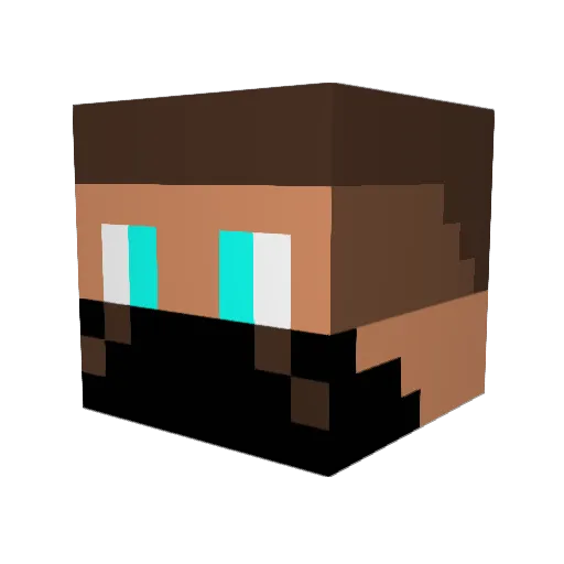 LuigiususLP Minecraft avatar head, 3D render