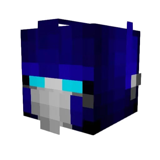 LuigysWorld Minecraft avatar head, 3D render
