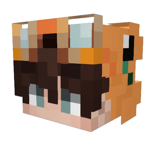 Luiisss_ Minecraft avatar head, 3D render