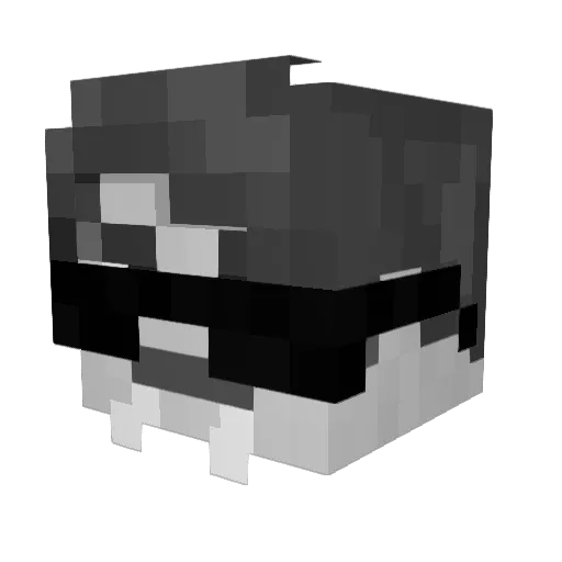 LuiizC_ Minecraft avatar head, 3D render