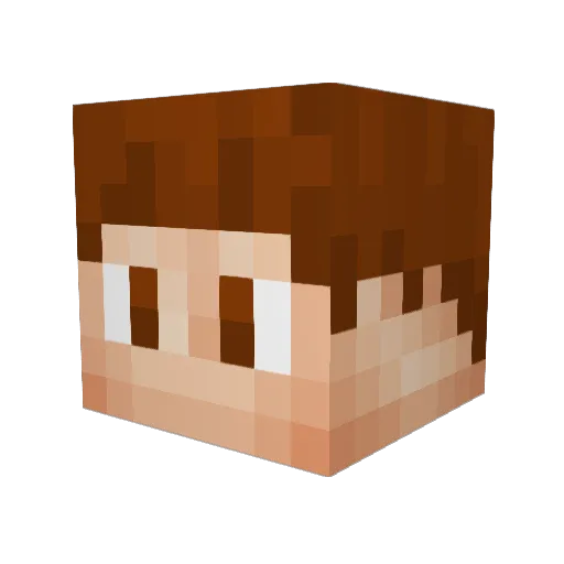 Luis1702 Minecraft avatar head, 3D render