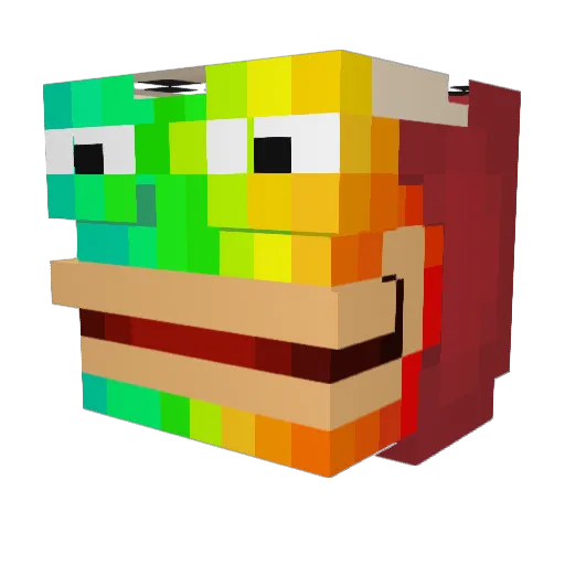 Luis192837 Minecraft avatar head, 3D render