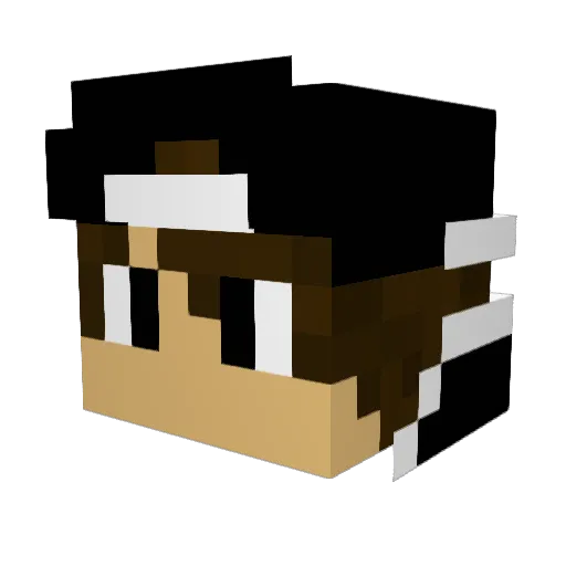 Luis2002w Minecraft avatar head, 3D render
