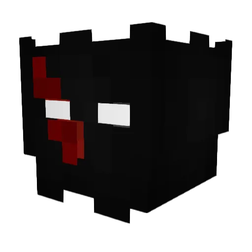 Luis69YT Minecraft avatar head, 3D render